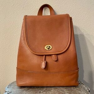 Vintage Coach Large Daypack Backpack 9791 in British Tan
